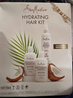 Shea Moisture Hydrating Hair Kit - White, Brown, Green